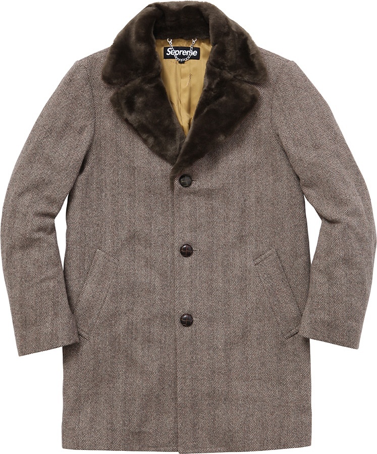Fur Collar Tweed Coat view 2